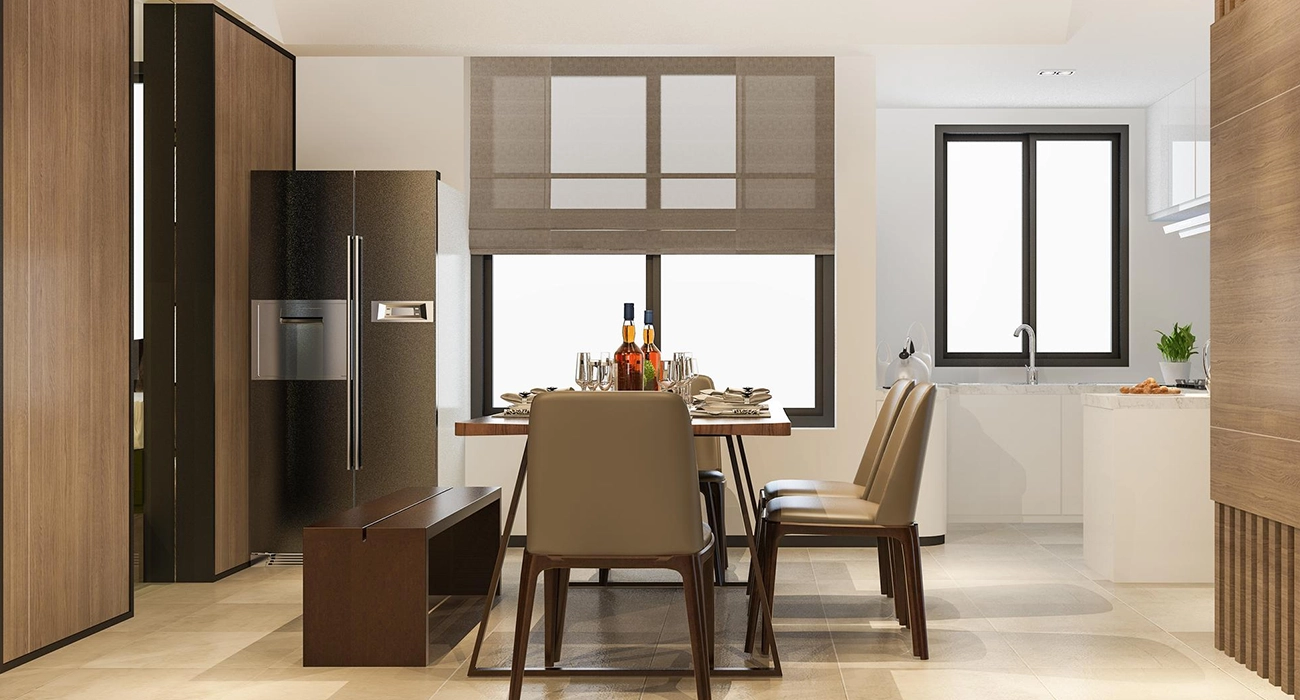 Living and dining interiors Bangalore